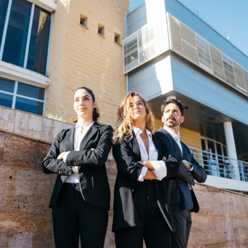 Designer and developer collaborating on a prototype